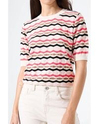 Garcia - Sweat-shirt Pull rayé MAILLE Whitecap - Lyst