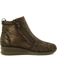 Emanuela - Chaussons Chaussures, Bottine Hiver, Zip, Textile-2830 - Lyst
