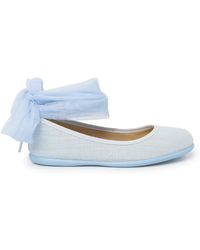 Pisamonas - Ballerines Ballerines Lin Bracelet Nœud Tulle - Lyst