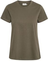 Kaffe - T-Shirt Korte Mouw T-Shirt Femme Marin - Lyst