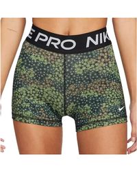 Nike Trainingsbroek Pro Dri-fit Printed 3 Inch Training Short Women - Groen
