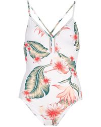 Roxy Badpak Dreaming Day Regular One Piece - Wit