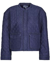 ONLY - Windjack Onlhallie Quilted Dnm - Lyst
