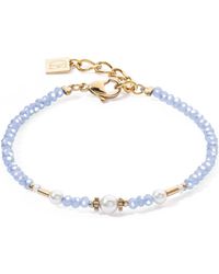 COEUR DE LION - Bracelets Bracelet Little Twinkle Pearl Mix bleu clair - Lyst