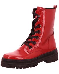 ASPORT Boots Kobra en coloris Rouge Femme Chaussures Bottes Bottes hauteur mi-mollet 