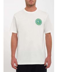 Volcom - T-shirt Camiseta Molchat Farm to Yarn - Off White - Lyst