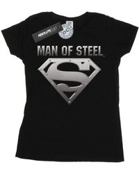 Dc Comics - T-shirt Superman Man Of Steel Shield - Lyst