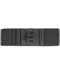 Etnies - Ceinture ICON ELASTIC BELT BLACK BLACK - Lyst