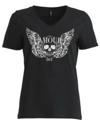 ONLY - T-shirt TEE SHIRT - Noir - M - Lyst
