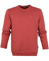 Napapijri - Sweat-shirt Pull Rouge - Lyst