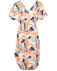 Roxy Lange Jurk Flamingo Shades - Meerkleurig