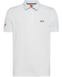 Sun 68 - T-shirt Polo blanc de plage avec logo Sun68 - Lyst