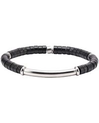 Sixtystones - Bracelets Bracelet Heishi Agate Noire-Medium-18cm - Lyst