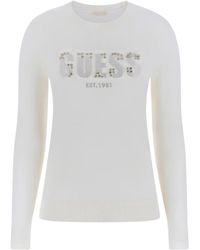 Guess - Pull LS CN REYNA LOGO SWTR W5BR40 Z2NQ2 - Lyst