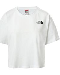 The North Face - Chemise W CROPPED SIMPLE DOME TEE - Lyst