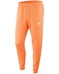 Nike Broek Sportswear Club jogger Fleece Pant - Oranje