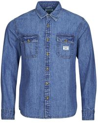 Guess - Camicia A Maniche Lunghe Regular Ls Denim Shirt - Lyst