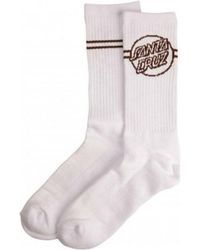 Damen Bekleidung Strumpfware Socken Santa Cruz socken mit zerbrochenen punkt-logos 