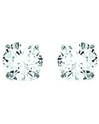 Brillaxis - Boucles oreilles Boucles d'oreilles or blanc 9 carats oxydes 5 mm - Lyst