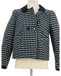 Tara Jarmon - Veste Veste en coton bleue - Lyst