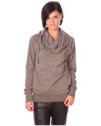 Rich & Royal - Sweat-shirt Rich Royal Sweat Look Taupe - Lyst