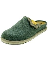 Inblu - Chaussons Femme Mule, Feutre De Laine, Semelle Amovible - Lyst