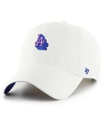 '47 - Casquette 47 CAP MLB LOS ANGELES DODGERS CHOP SHOP CLEAN UP WHITE - Lyst