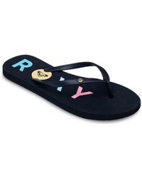 Roxy - Sandales plates Sandy - Lyst