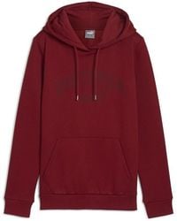PUMA - Hoodie ESS+ Logo Lab XL Intense Red - Lyst