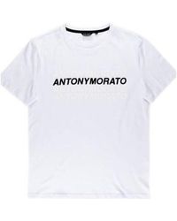 Antony Morato - T-shirt Tshirt Męski Super Slim Fit White - Lyst
