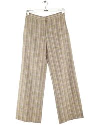 KENZO - Pantalon Pantalon droit en coton gris - Lyst