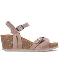 Interbios - Sandales Compensées 5612A Beig - Lyst