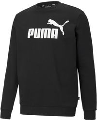 PUMA - Sweat À Col Rond Essentials Big Logo - Lyst