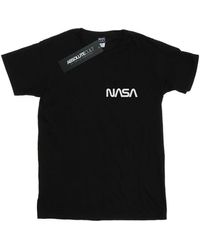 NASA - T-shirt Modern Logo Chest - Lyst