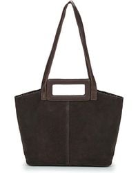 Pieces - Borsa A Spalla Pcadeline Suede Shopper - Lyst
