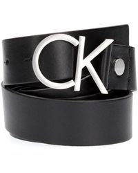 Calvin Klein K60K602141 LOGO BELT - Nero