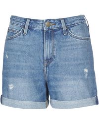 Lee Jeans Mom Short Shorts - Blue