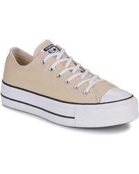 Converse - Baskets basses CHUCK TAYLOR ALL STAR LIFT PLATFORM SEASONAL COLOR-OAT MILK/WHIT - Lyst