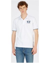 La Martina - T-shirt CCMP01 PK001-00001 OPTIC WHITE - Lyst