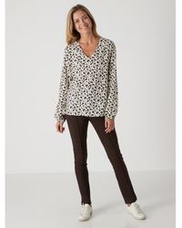 Daxon - Tunique by - Blouse fluide col V - Lyst