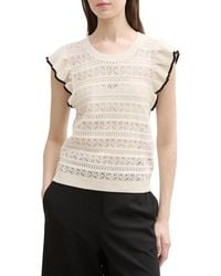 Tom Tailor - T-Shirt Pull Sans Manches Off - Lyst