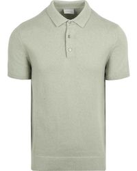 Suitable - T-shirt Heavy Knitted Polo Raw Vert Clair - Lyst