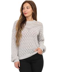 La Modeuse - Pull Pulls pour - Gris clair - Lyst