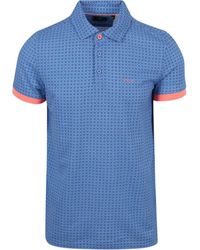 new zealand auckland - T-shirt NZA Polo Nigel Bleu Bed - Lyst