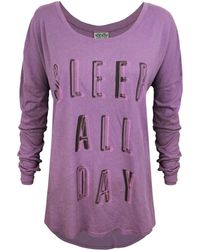 Junk Food - T-shirt Sleep All Day Rock All Night - Lyst