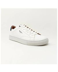 Pepe Jeans - Baskets basses BASKET JOE BASIC BLANC - Lyst