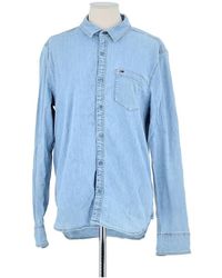Tommy Hilfiger - Chemise Chemise en coton bleue - Lyst