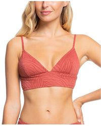 Roxy - Maillots de bain - Haut de maillot de bain - terracotta - Lyst