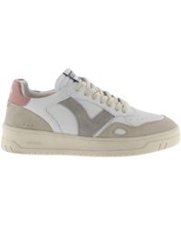Victoria - Baskets Baskets effet cuir et cuir fendu Seul - Lyst
