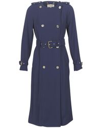 MICHAEL Michael Kors Trenchcoat Collarless Trench - Blauw